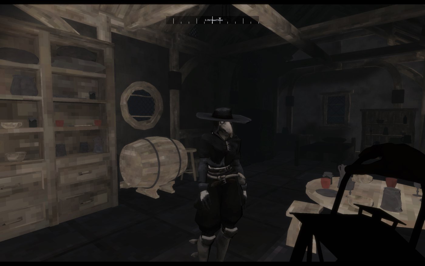 Player and Nera in interior cell